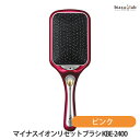 コイズミ マイナスイオンリセットブラシ (クッションタイプ) KBE-2400 ピンク (国内正規品)