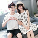 送料無料!ペアルック カップル Tシャツ 花柄 男