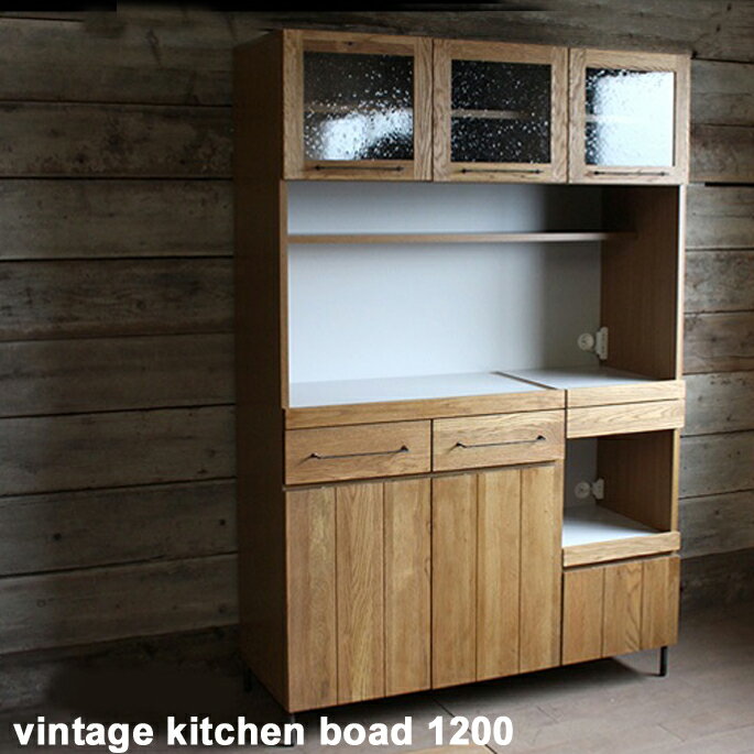 vintage kitchen boad 1200(ヴィンテージキッチンボード1200)送…...:bicasa:10008328