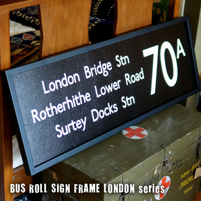 Bus Roll Sign LONDON SERIES FRAME(oX[TC hV[Yt[)JIGiWFCACW[j S8^Cv