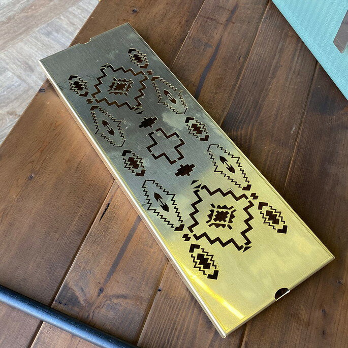 ハーフユニット 真鍮 ネイティブ縦柄