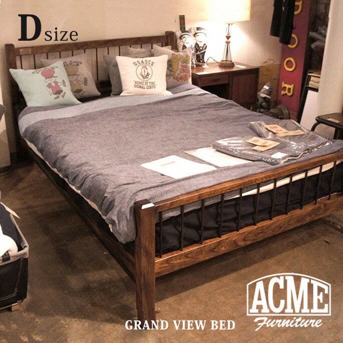 GRAND VIEW BED (グランドビュー ベッド) DOUBLE（ダブルサイズ） ACME（ア...:bicasa:10005979