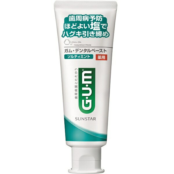 サンスター 【GUM(ガム) 】薬用 デンタルペースト ソルティミント スタンディングタイ…...:biccamera:10083353