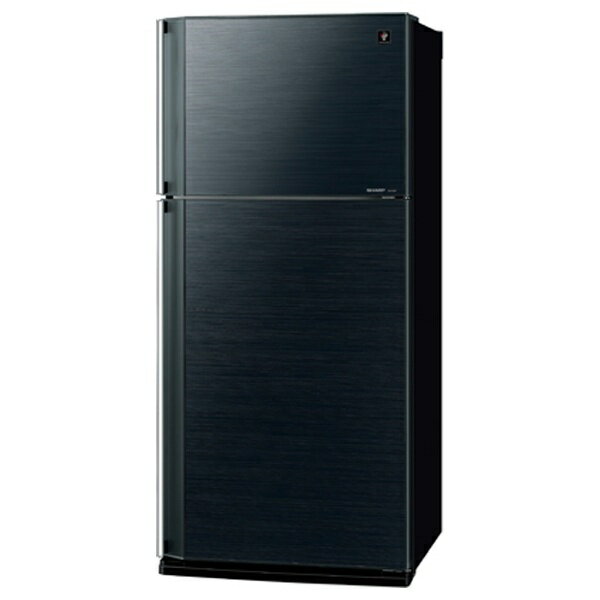 【標準設置費込み】 シャープ 《基本設置料金セット》 2ドア冷蔵庫 （545L）　SJ-55W-B ブラック系[SJ55WB]