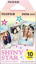 フジフイルム チェキ インスタントカラーフィルム instax mini 絵柄入りフレーム 「シャイニースター」 1パック(10枚入)