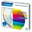 三菱ケミカルメディア MITSUBISHI CHEMICAL MEDIA SW80QU5V1 データ用CD-RW シルバー