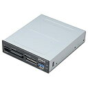 アイネックス 3.5インチベイ用 カードリーダー (USB2.0カードリーダー&USB3.0ポート搭載) AK-ICR-07U3A