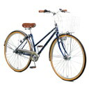【送料無料】 アサヒサイクル 27型 自転車 ラ・ベール(ブルー/内装3段変速) YT7QLF【組立商品につき返品不可】 【代金引換配送不可】【メーカー直送・代金引換不可・時間指定・返品不可】
