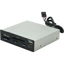 サイズ 3.5インチベイ内蔵用 USB2.0マルチカードリーダー 「鎌リーダーJr」 SCKMRDJR