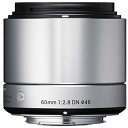 【送料無料】 シグマ 交換レンズ 60mm F2.8 DN【ソニーEマウント(APS-C用)】(シルバー)