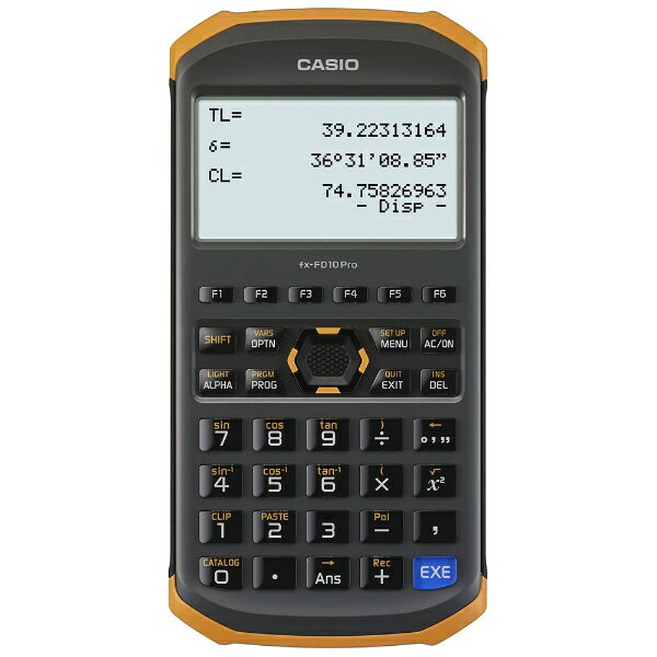 【送料無料】 カシオ 土木測量専業電卓　fx-FD10 Pro[FXFD10PRO]...:biccamera:10641413