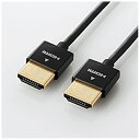 GR@ELECOM DH-HD14SS07BK HDMIP[u ubN [0.7m  HDMIHDMI  X^Cv  C[TlbgΉ]