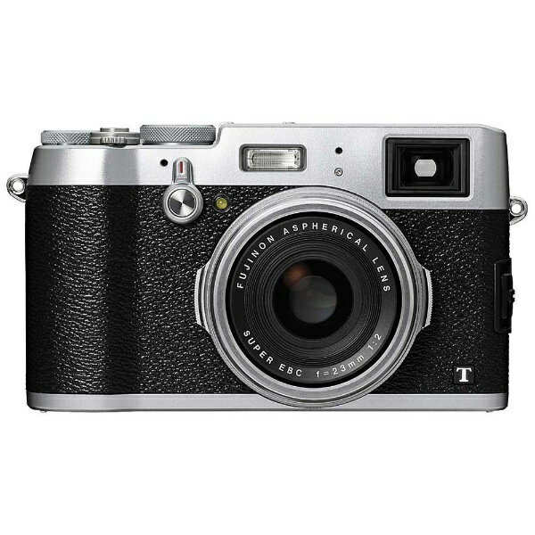 【送料無料】 フジフイルム コンパクトデジタルカメラ FUJIFILM X100T（シルバー）【日本...:biccamera:10734722