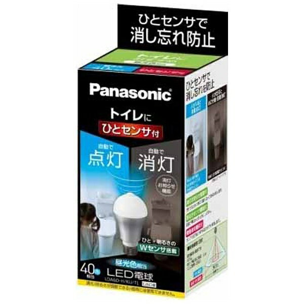 パナソニック LDA6D-H/KU/TL 調光器非対応LED電球 （一般電球形/ひとセンサ…...:biccamera:10744503
