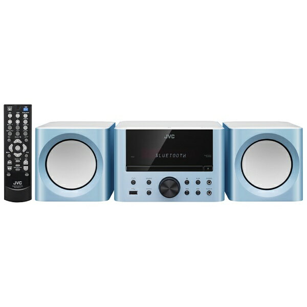 【送料無料】 JVC ミニコンポ（USB・CD対応）ブルー　UX-LP77-A【ワイドFM…...:biccamera:10845358