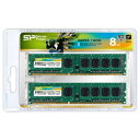 SILICONPOWER　シリコンパワー DDR3 - 1600 240pin DIMM （4GB 2枚組） SP008GBLTU160N22（デスクトップ用） [増設メモリー][SP008GBLTU160N22]