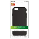 エレコム iPhone 6s/6用 シリコンケース ブラック PM-A15SCBK