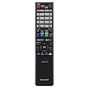 シャープ 純正テレビ用リモコン RRMCGB077WJSA【部品番号:0106380414】
