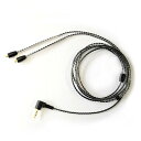 【送料無料】 NOBUNAGA リケーブル(MMCX端子→2.5mm4極バランス端子/ブラック) BL-AKX1 BK
