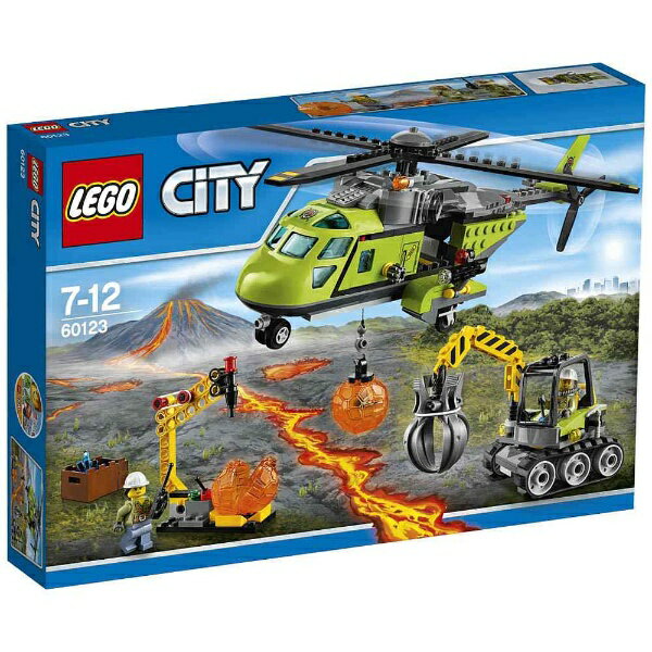 【送料無料】 レゴジャパン LEGO（レゴ） 60123 シティ 火山調査隊のヘリコプター