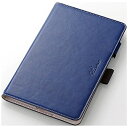 エレコム Qua tab PX用 ソフトレザーカバー 360度 ブルー TBA-LG8A360MBU
