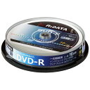 アールアイ 録画用 DVD-R 1-16倍速 4.7GB 10枚 【インクジェットプリンタ対応】 DRCP16XPW10RDD