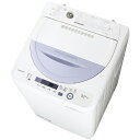 【標準設置費込み】 シャープ 全自動洗濯機 (洗濯5.5kg) ES-GE5A-V バイオレット系