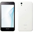 【送料無料】 シャープ AQUOS ホワイト 「SH-M04-AW」 Android6.0 5.0型・メモリ/ストレージ:2GB/16GB nano×1 SIMフリースマートフォン