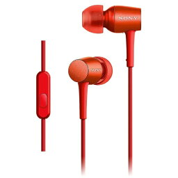 【送料無料】 ソニー 【ハイレゾ音源対応】カナル型イヤホン h.ear in（シナバーレッド） MDR-EX750AP R[MDREX750APRM]