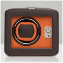 【送料無料】 WOLF 自動巻き上げ機 「Windsor Single Winder w/Cover Brn/Org」 452506 (ブラウン/オレンジ)