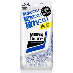 花王｜Kao MEN’s Biore（<strong>メンズビオレ</strong>）<strong>洗顔シート</strong> 卓上用 38枚入 メントール配合タイプ【rb_pcp】