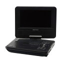 【送料無料】 グリーンハウス GREEN HOUSE 7インチポータブルDVDプレイヤ- ブラック バッテリー GH-PDV7MC-BK