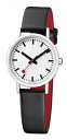 MONDAINE 【正規品】クラシックピュア 30mm ブラックレザー ホワイト A658.30323.16OM