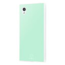 イングレム Ingrem AQUOS sense2 耐衝撃ガラスケース KAKU シルク/ミントグリーン IQ-AQSE2K2C/MG ミントグリーン