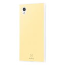イングレム Ingrem AQUOS sense2 耐衝撃ガラスケース KAKU シルク IQ-AQSE2K2C/CY クリームイエロー