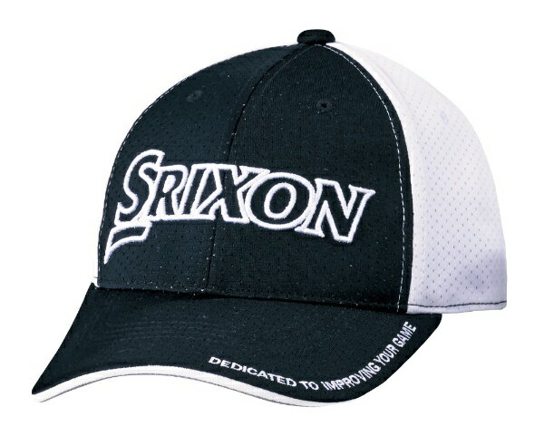 ダンロップ　スリクソン　DUNLOP　SRIXON ゴルフ キャップ スリクソン スプラッシュキャップ(フリーサイズ：56〜60cm/ブラックホワイト)SMH9137の画像
