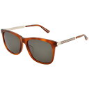 グッチ|GUCCI GG0078SK-005(ハバナ/グリーン)
