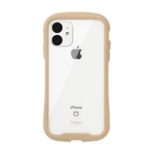 HAMEE｜<strong>ハミィ</strong> iPhone 11 6.1インチ iFace Reflection強化ガラスクリアケース 41-907399 ベージュ