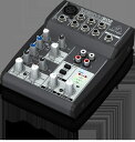 behringer ヘッドアンプに温かみのあるブリティッシュEQを搭載した5入力、1モノ+ステレオ出力のコンパクトミキサー 502XENYX