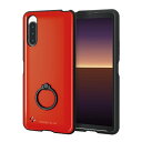 エレコム ELECOM Xperia 10 II TOUGH SLIM リング付 レッド レッド PM-X202TSRRD