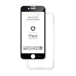 HAMEE｜ハミィ iPhoneSE（第3・2世代）/8/7/<strong>6s</strong>/6専用]iFace Round Edge Tempered Glass Screen Protector ラウンドエッジ強化ガラス 画面保護シート 41-890264 ブラック