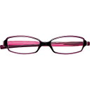 ハグオザワ HugOzawa 変なメガネ(老眼鏡) HM1001 C-5(パープル・ピンク +2.50)