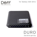 DEFF ディーフ Galaxy S20 Ultra 用 アラミド繊維（Kevlar）製 超軽量ケース DURO DCS-GS20UKVSEMBK