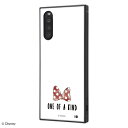 イングレム Ingrem Xperia 10 II /『ディズニーキャラクター』/耐衝撃ハイブリッドケース KAKU/『ミニーマウス/OTONA WHITE』 イングレム IQ-DXP10K3TB/MN004
