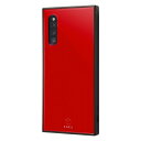 イングレム|Ingrem Galaxy A41 耐衝撃ハイブリッドケース KAKU レッド イングレム IQ-GA41K3TB/R