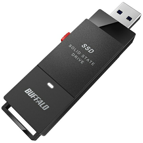 BUFFALO｜バッファロー SSD-PUT500U3-BKC <strong>外付け</strong>SSD USB-A接続 (PC・TV両対応、PS5対応) ブラック [500GB /ポータブル型]