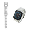 エレコム ELECOM Apple Watch 40/38mm/バンド/シリコン/アクティブ AW-40BDSCNGY
