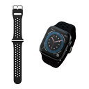 エレコム ELECOM Apple Watch 44/42mm/バンド/シリコン/アクティブ AW-44BDSCNBK