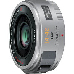 【送料無料】パナソニック【マイクロフォーサーズ】LUMIX G X VARIO PZ 14-42mm/F3.5-5.6 ASPH./ POWER O.I.S.（シルバー）