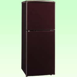 【送料無料】AQUA《基本設置料金セット》 2ドア冷蔵庫 「アクア」（137L）　AQR-141A-T ボルドーブラウン [AQR141AT]